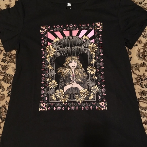 Boho Vintage  Stevie Nicks  Retro Rocker Tee Shirt - Picture 7 of 8